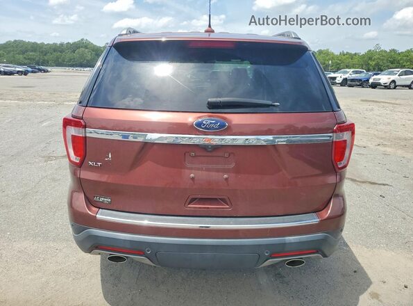 1FM5K7D88JGC47280 2018 FORD EXPLORER Коричневый Вид сзади