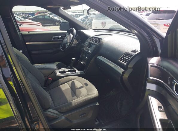 1FM5K7D88KGA49297 2019 FORD EXPLORER Black Вид салону спереду