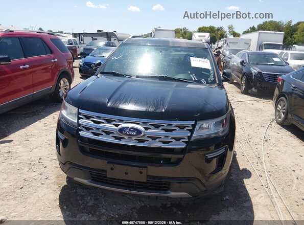 1FM5K7D88KGA49297 2019 FORD EXPLORER Black Вид щитка приладів