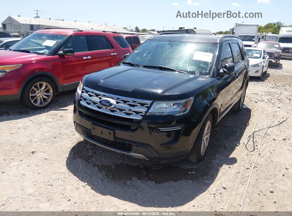 1FM5K7D88KGA49297 2019 FORD EXPLORER Черный Вид спереди