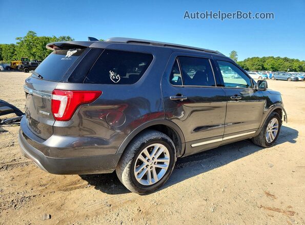 1FM5K7D89GGA24321 2016 FORD EXPLORER Gray Trasero derecho
