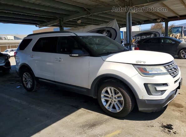 1FM5K7D89GGD03719 2016 FORD EXPLORER White Przód prawy