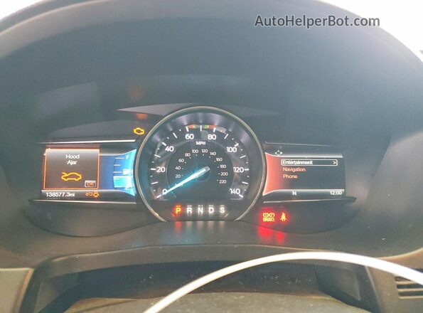 1FM5K7D89GGD03719 2016 FORD EXPLORER White Widok zestawu wskaźników
