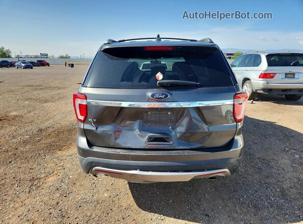 1FM5K7D89HGC13360 2017 FORD EXPLORER Charcoal Вид ззаду