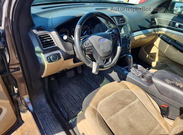 1FM5K7D89HGC13360 2017 FORD EXPLORER Charcoal Вид панелі приладів