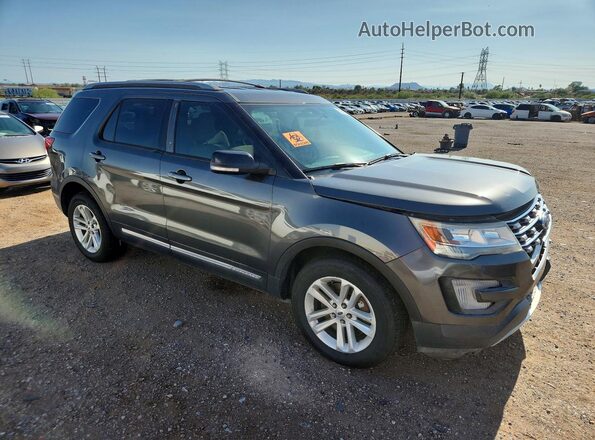 1FM5K7D89HGC13360 2017 FORD EXPLORER Charcoal Передня права чверть