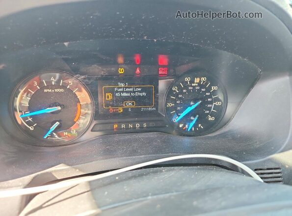 1FM5K7D89HGC13360 2017 FORD EXPLORER Charcoal Вид щитка приладів