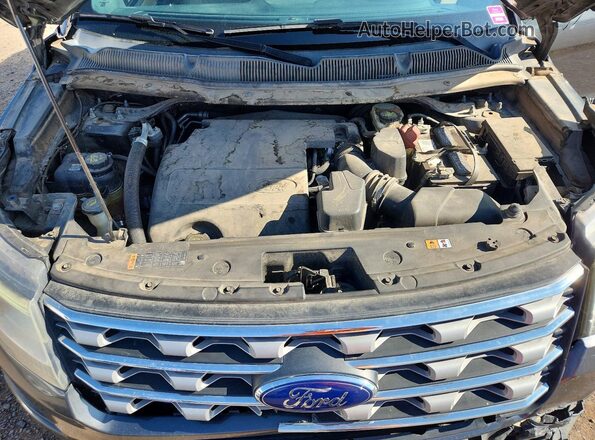 1FM5K7D89HGC13360 2017 FORD EXPLORER Charcoal Вид задньої частини салону