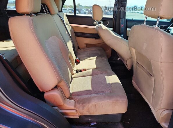 1FM5K7D89HGC13360 2017 FORD EXPLORER Charcoal Вид задніх сидінь