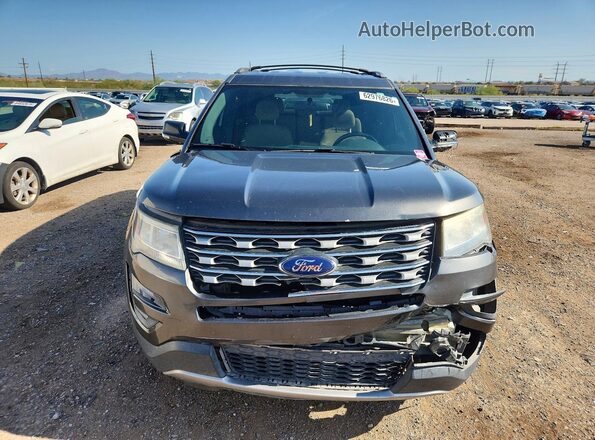 1FM5K7D89HGC13360 2017 FORD EXPLORER Charcoal Вид спереду