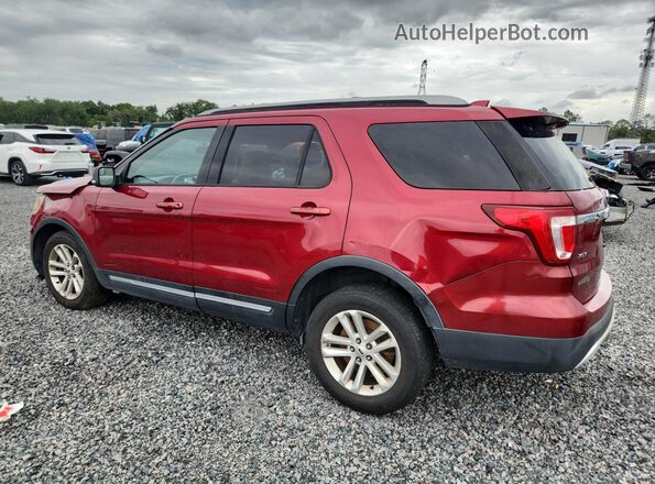 1FM5K7D89HGD00160 2017 FORD EXPLORER Red უკანა მარცხენა