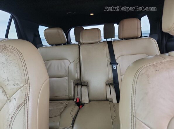 1FM5K7D89HGD00160 2017 FORD EXPLORER Red უკანა სავარძლების ხედი