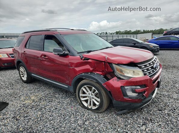 1FM5K7D89HGD00160 2017 FORD EXPLORER Red წინა მარჯვენა