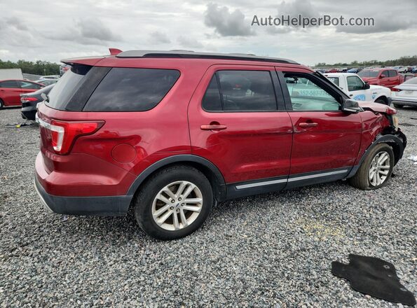 1FM5K7D89HGD00160 2017 FORD EXPLORER Red უკანა მარჯვენა