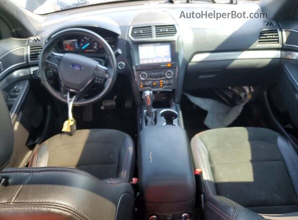 1FM5K7D89JGA39523 2018 FORD EXPLORER Black წინა პანელის ხედი