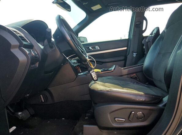 1FM5K7D89JGA39523 2018 FORD EXPLORER Black წინა სალონის ხედი