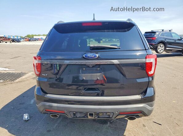 1FM5K7D89JGA39523 2018 FORD EXPLORER Black უკანა ხედი