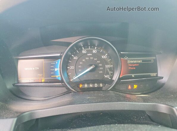 1FM5K7D89JGA39523 2018 FORD EXPLORER Black ხელსაწყოთა პანელის ხედი