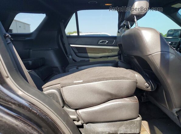 1FM5K7D89JGA39523 2018 FORD EXPLORER Black უკანა სავარძლების ხედი