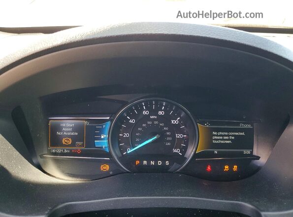 1FM5K7D89KGA10041 2019 FORD EXPLORER Black Widok zestawu wskaźników