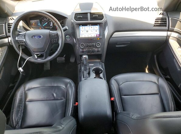 1FM5K7D89KGA10041 2019 FORD EXPLORER Black Widok deski rozdzielczej