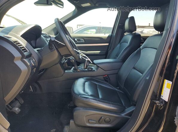 1FM5K7D89KGA10041 2019 FORD EXPLORER Black Widok wnętrza z przodu