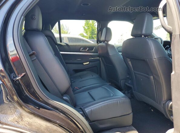 1FM5K7D89KGA10041 2019 FORD EXPLORER Black Widok wnętrza z tyłu