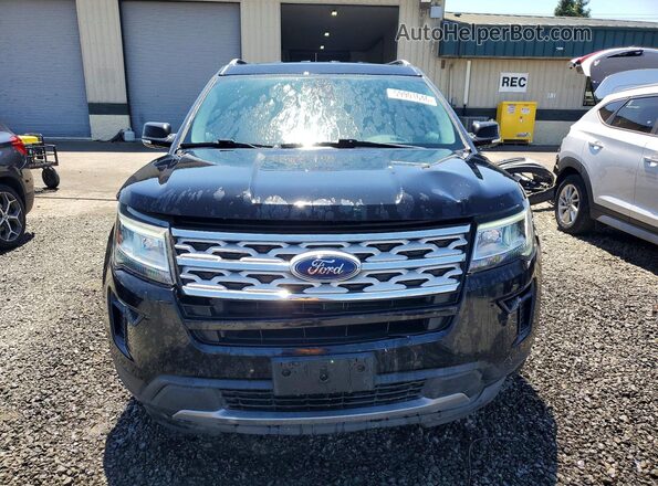 1FM5K7D89KGA10041 2019 FORD EXPLORER Black Widok z przodu