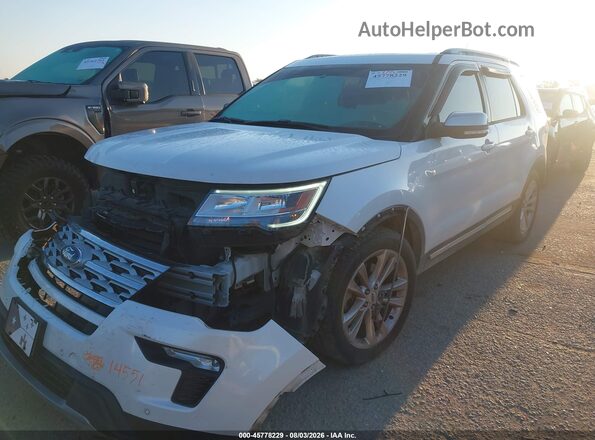 1FM5K7D89KGA26787 2019 FORD EXPLORER Белый Передняя левая четверть