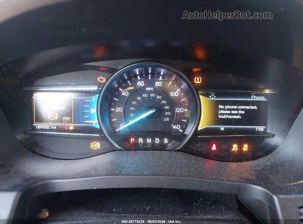 1FM5K7D89KGA26787 2019 FORD EXPLORER Белый Вид задних сидений