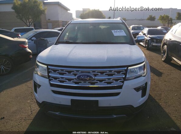 1FM5K7D89KGA60499 2019 FORD EXPLORER White Vista interior trasera