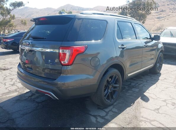 1FM5K7D8XGGA56632 2016 FORD EXPLORER Серый Задняя правая четверть