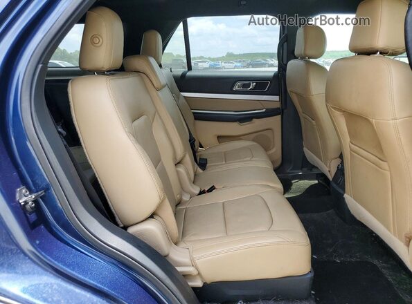 1FM5K7D8XGGB71831 2016 FORD EXPLORER Blue Widok wnętrza z tyłu