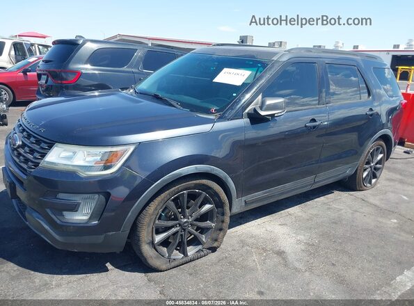1FM5K7D8XHGA23003 2017 FORD EXPLORER Dark Blue Widok z przodu