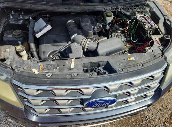 1FM5K7D8XHGA84867 2017 FORD EXPLORER Угольный Вид подкапотного пространства