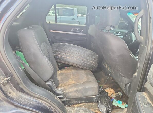1FM5K7D8XHGA84867 2017 FORD EXPLORER Угольный Вид задней части салона