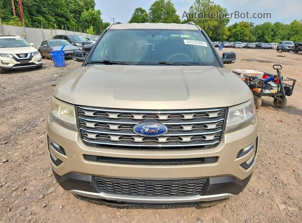 1FM5K7D8XHGD48685 2017 FORD EXPLORER Beige Front view