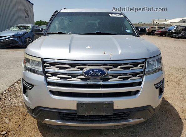 1FM5K7D8XJGA13593 2018 FORD EXPLORER Silver Вид спереду