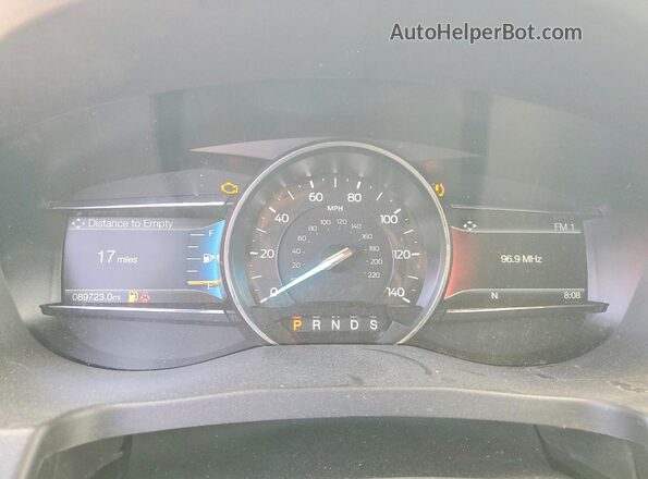 1FM5K7D8XJGA42625 2018 FORD EXPLORER White Widok zestawu wskaźników