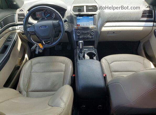1FM5K7D8XJGA42625 2018 FORD EXPLORER White Widok deski rozdzielczej