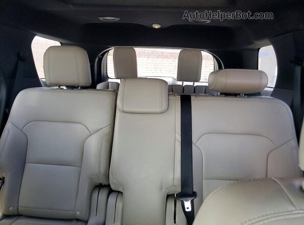 1FM5K7D8XJGA42625 2018 FORD EXPLORER White Widok tylnych siedzeń