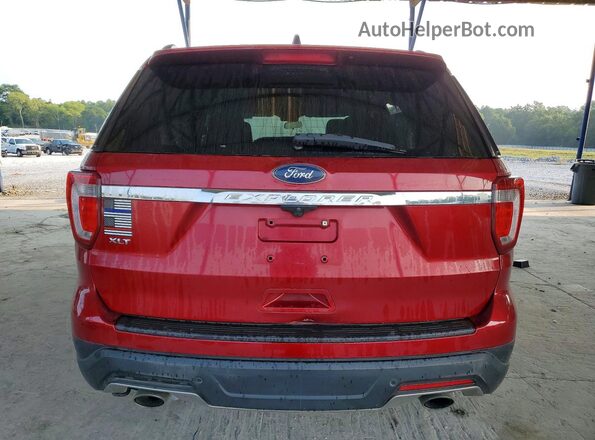 1FM5K7D8XJGA76225 2018 FORD EXPLORER Red Widok z tyłu