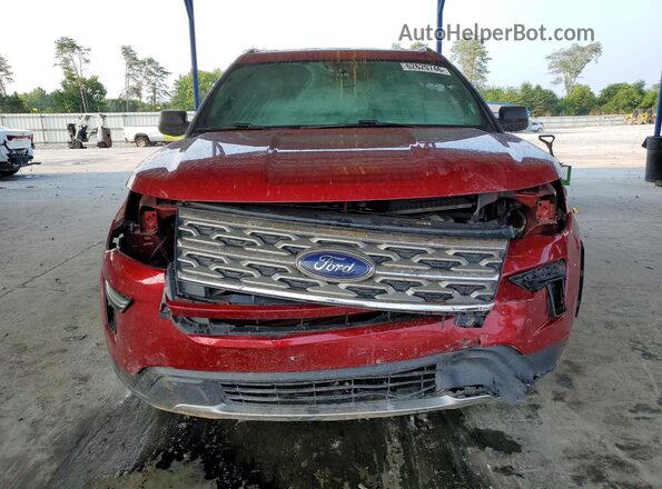 1FM5K7D8XJGA76225 2018 FORD EXPLORER Red Widok z przodu