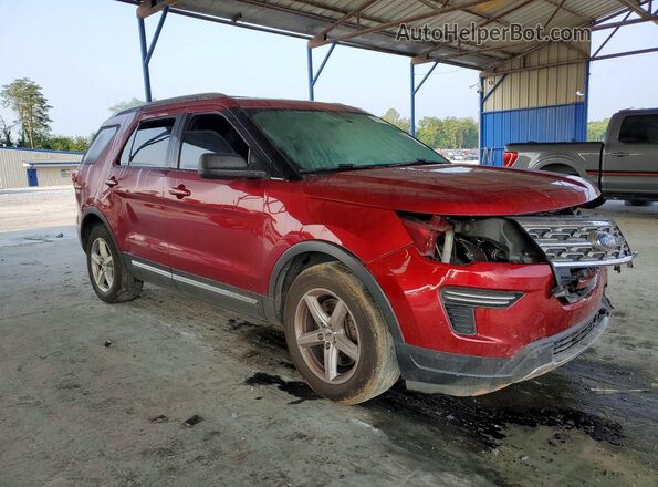 1FM5K7D8XJGA76225 2018 FORD EXPLORER Red Przód prawy