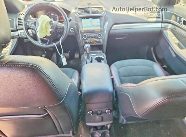 1FM5K7D8XJGB78172 2018 FORD EXPLORER White წინა პანელის ხედი