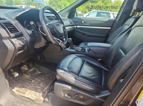 1FM5K7D8XJGC64520 2018 FORD EXPLORER Gray Widok wnętrza z przodu