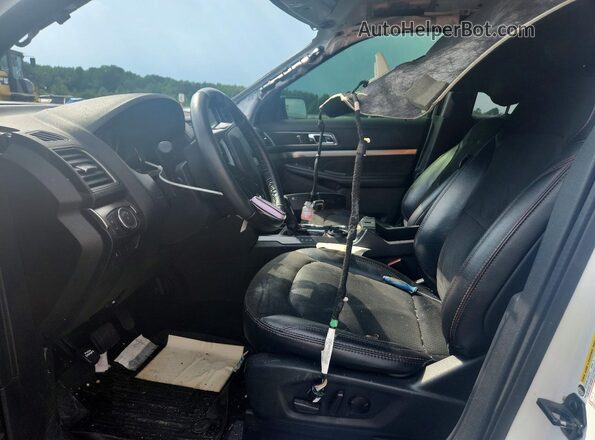1FM5K7D8XKGA83757 2019 FORD EXPLORER White Вид салону спереду