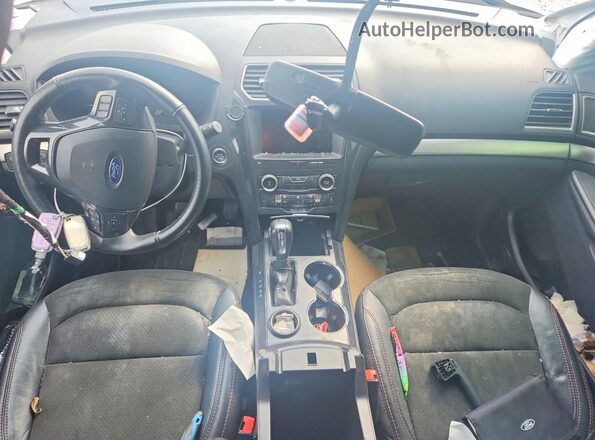 1FM5K7D8XKGA83757 2019 FORD EXPLORER White Вид панелі приладів