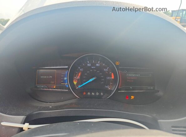 1FM5K7D8XKGA83757 2019 FORD EXPLORER White Вид щитка приладів