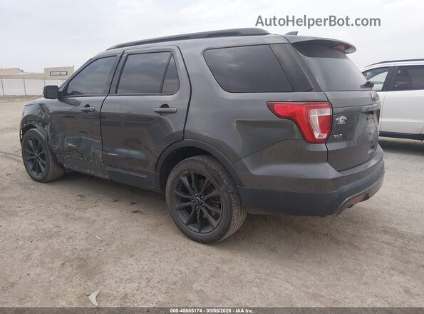 1FM5K7DH0HGD53829 2017 FORD EXPLORER Gray Rear left